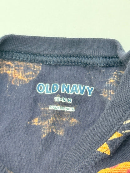 Old Navy Space Print Pajama Set 12-18M