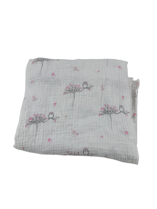 aden + anais Owl Muslin Swaddle Blanket