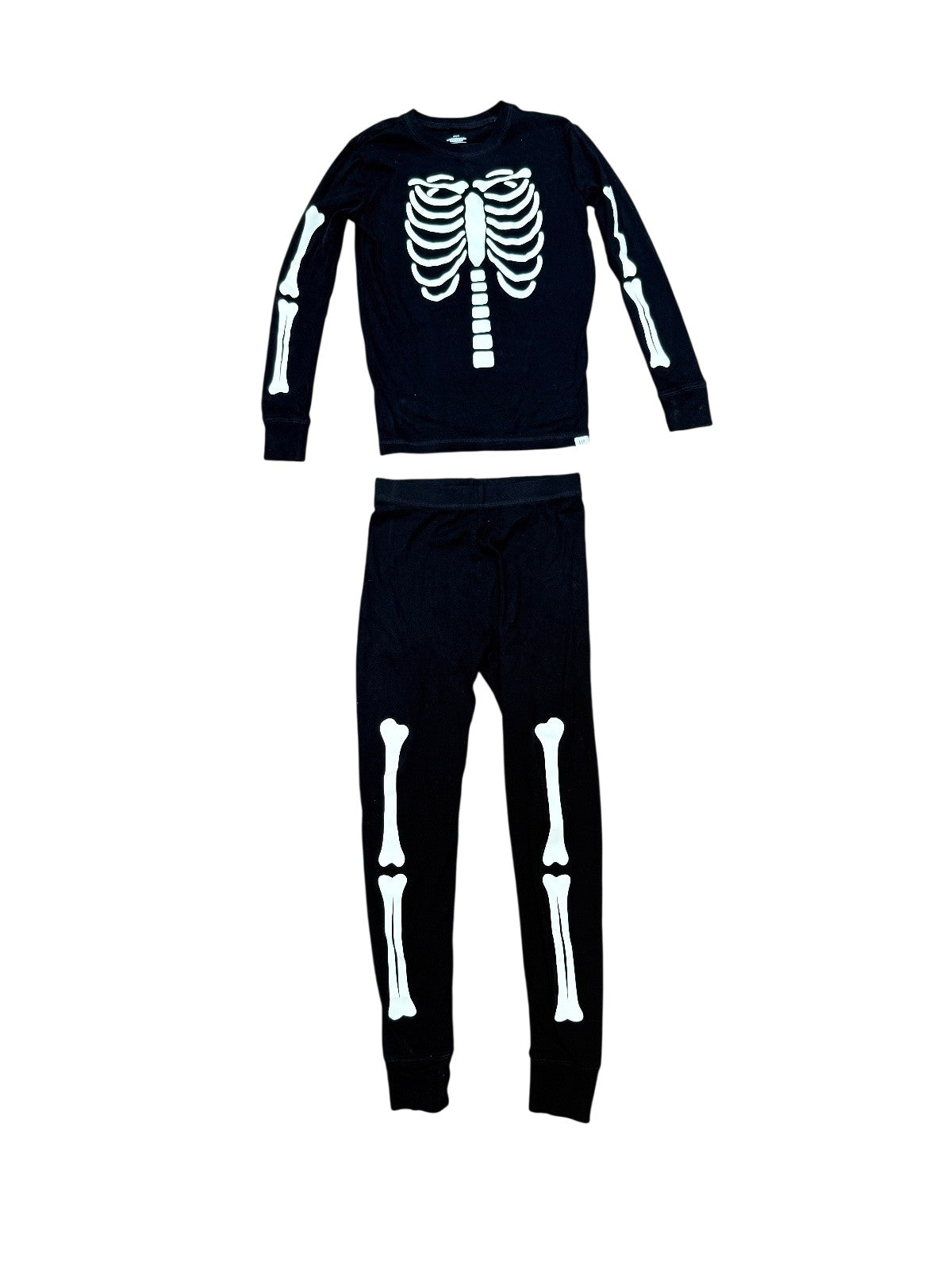 Gap Kids Skeleton Glow in the Dark Pajamas Size 14