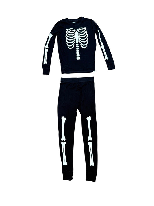 Gap Kids Skeleton Glow in the Dark Pajamas Size 14