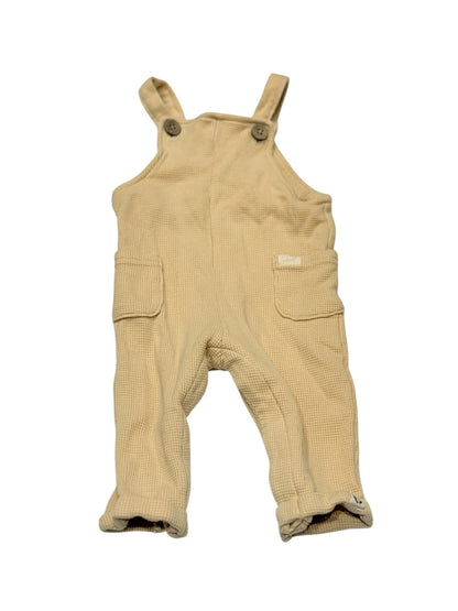 Rabbit + Bear Organic Waffle Knit Overalls 3-6M
