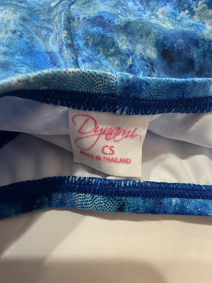 Dynami Blue Holographic Gymnastics Size 4-5Y