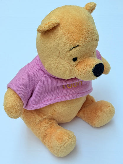 Winnie the Pooh Plush Bear Pink Sweater