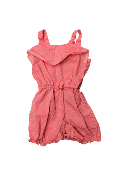 George Pink Polka Dot Romper 6-12M