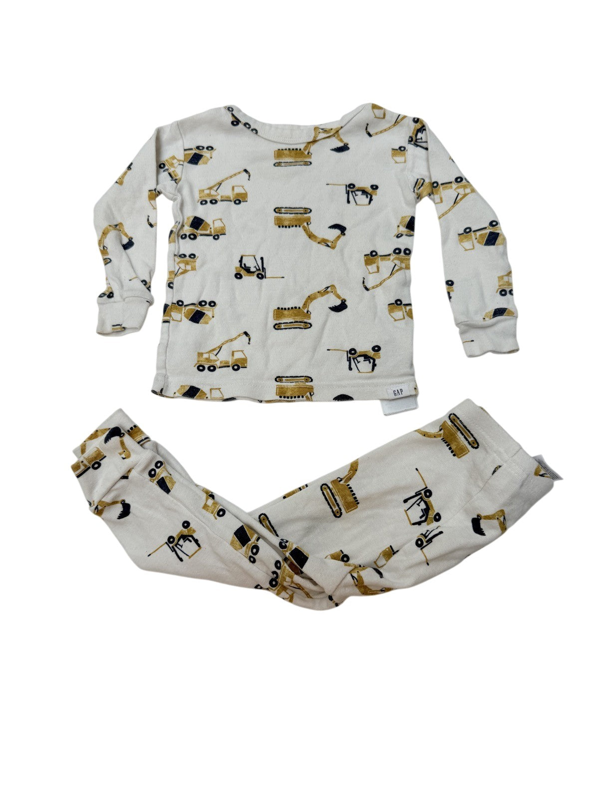 Baby Gap Construction Truck Pajama Set 18-24M