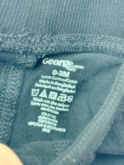 George Baby Black Jogger Pants 0-3M