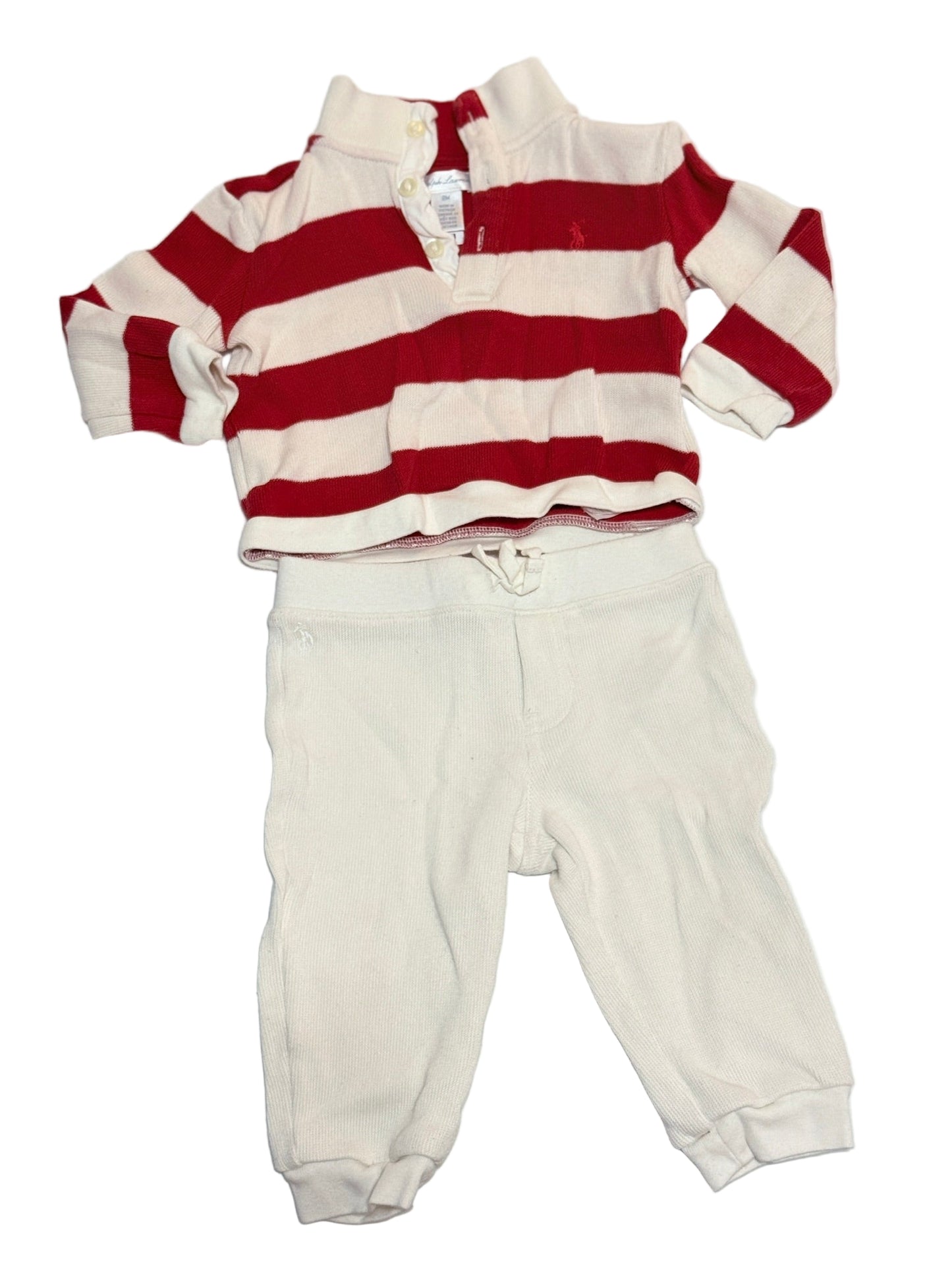 Ralph Lauren 18m 2pc Knit Striped Set