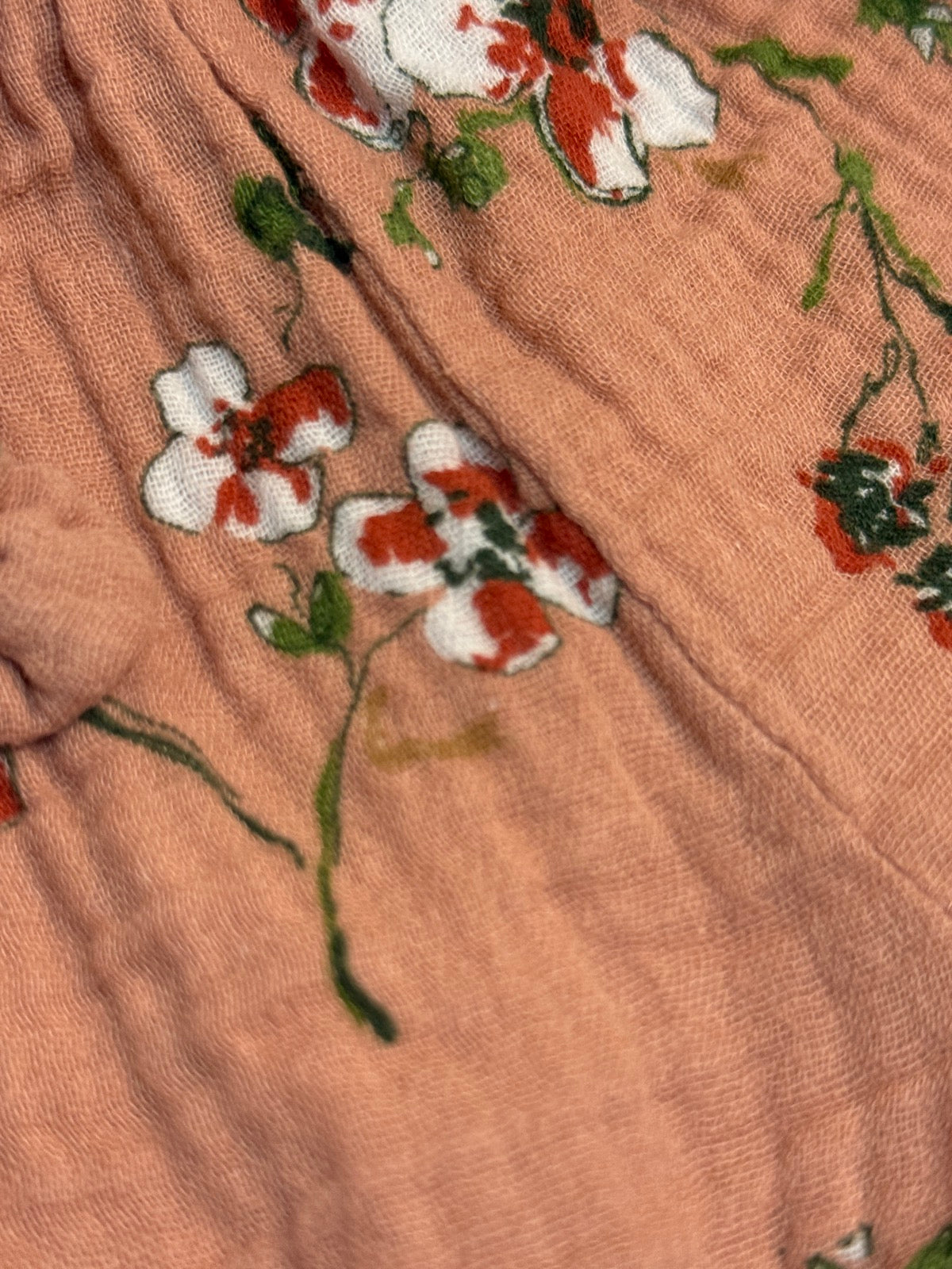 Zara Floral Pink Muslin Skirt 18-24m