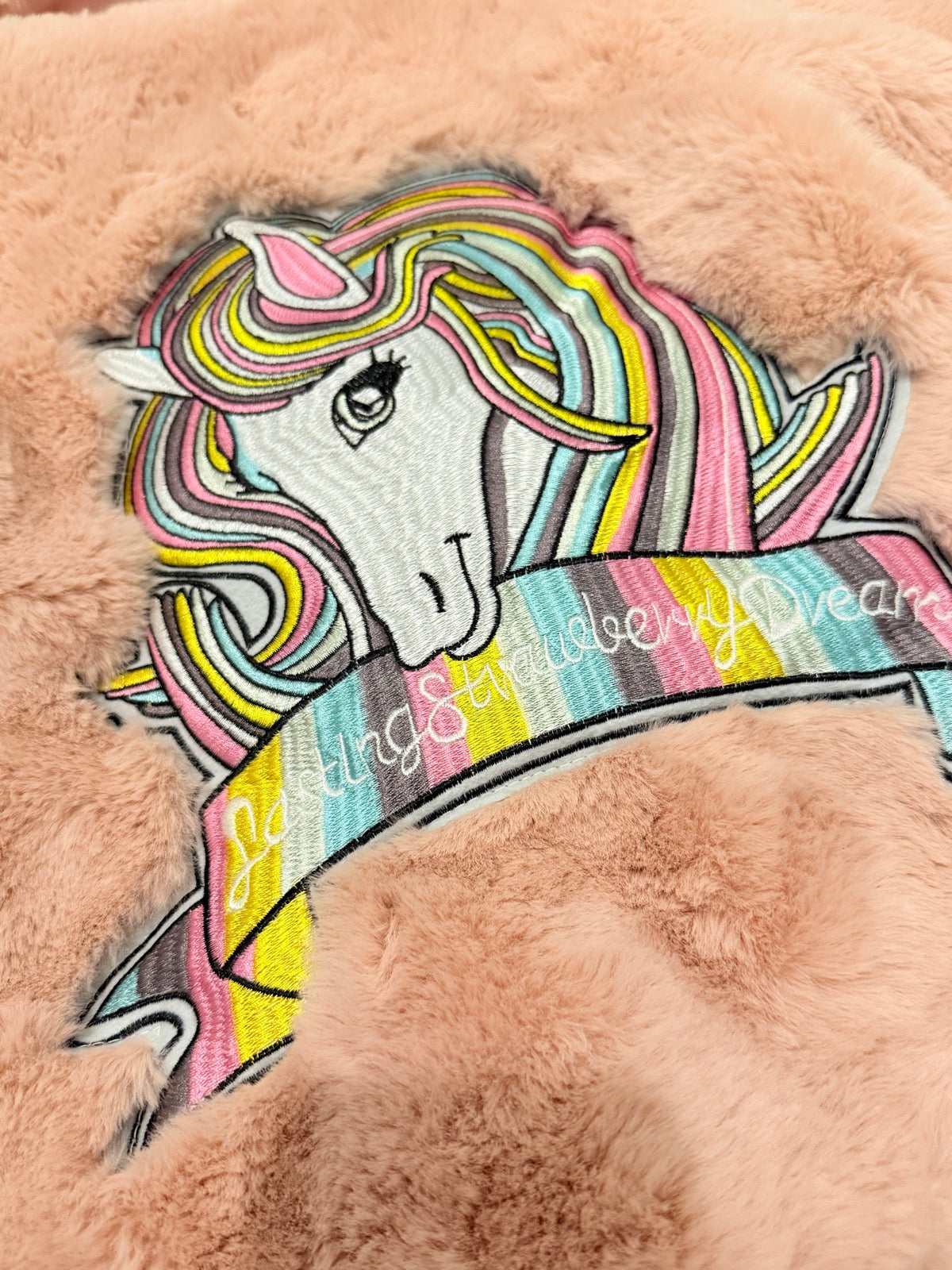 Baby Isabella Faux Fur Unicorn Jacket 3/4T