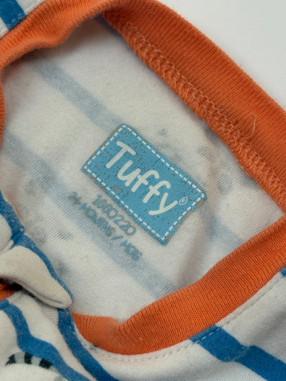 Tuffy Raccoon Stripe Footed Sleeper 24M