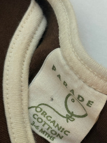 Parade Organic Cotton Brown Bodysuit 3-6M