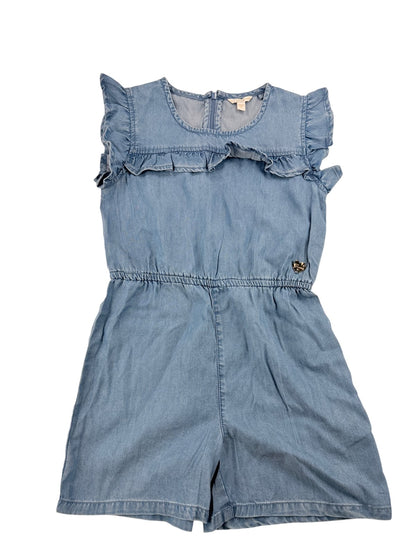 Guess Chambray Ruffle Romper Size 8
