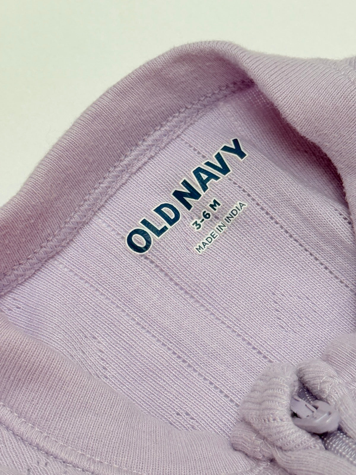 Old Navy Lavender Pointelle Footed Sleeper 3-6M