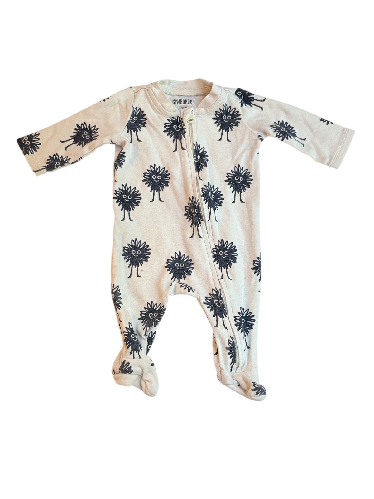 Gymboree Monster Footed Sleeper NB 0