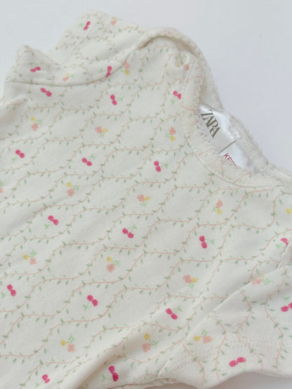 Zara Cherry Print Bodysuit 1-3M