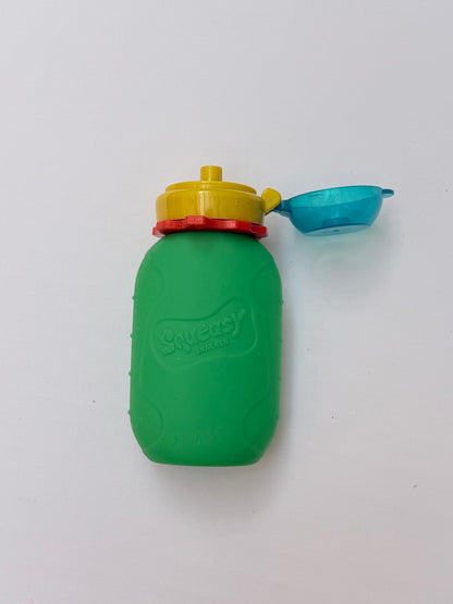 Squeasy Snacker Reusable Food Pouch Green