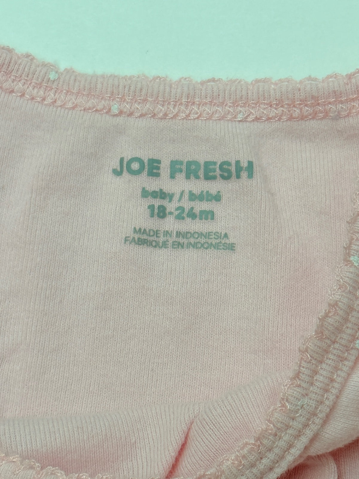 Joe Fresh Pink Polka Dot Bodysuit 18-24M