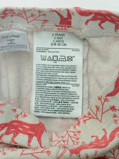 Baby Gap Fox Print Leggings Size 2T