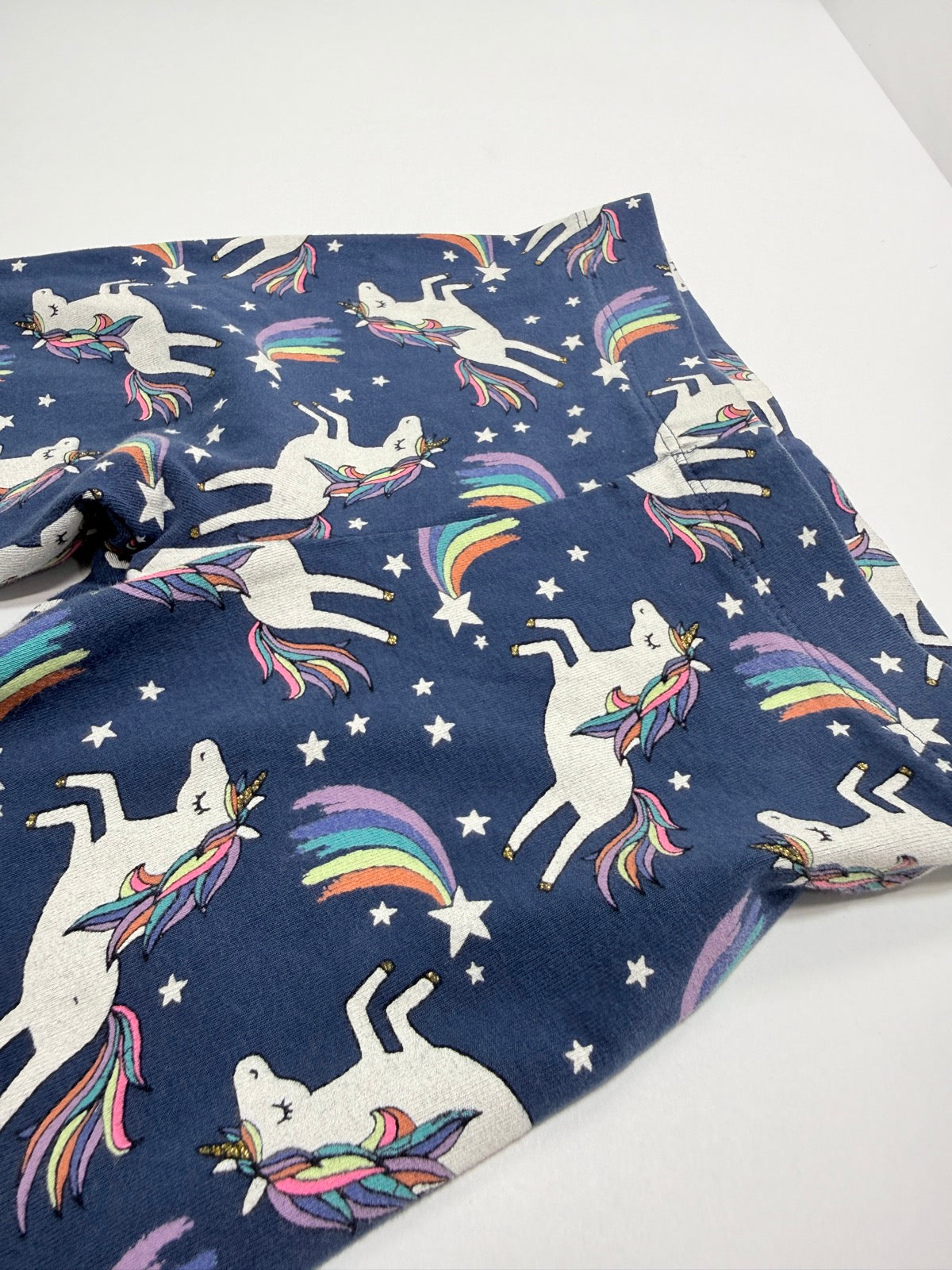 Next Navy Unicorn Rainbow Leggings 3yrs
