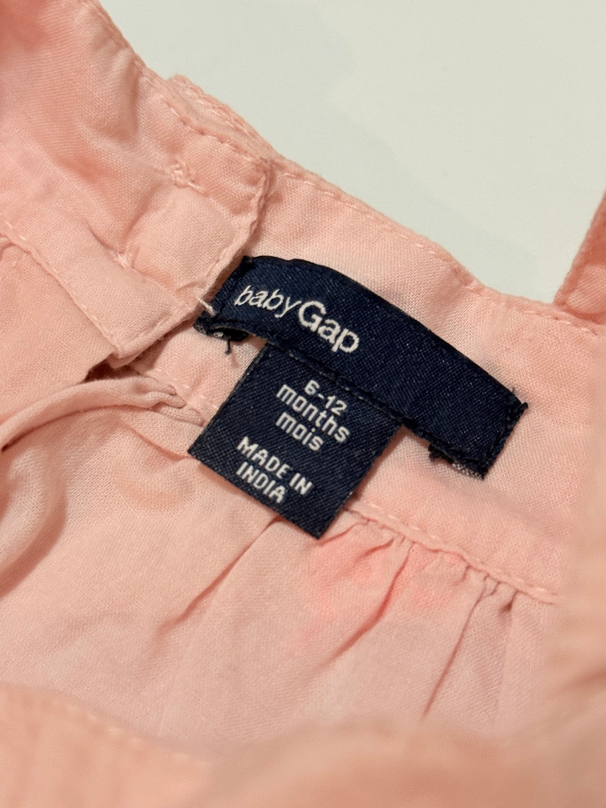 Baby Gap Pink Embroidered Dress 6-12m