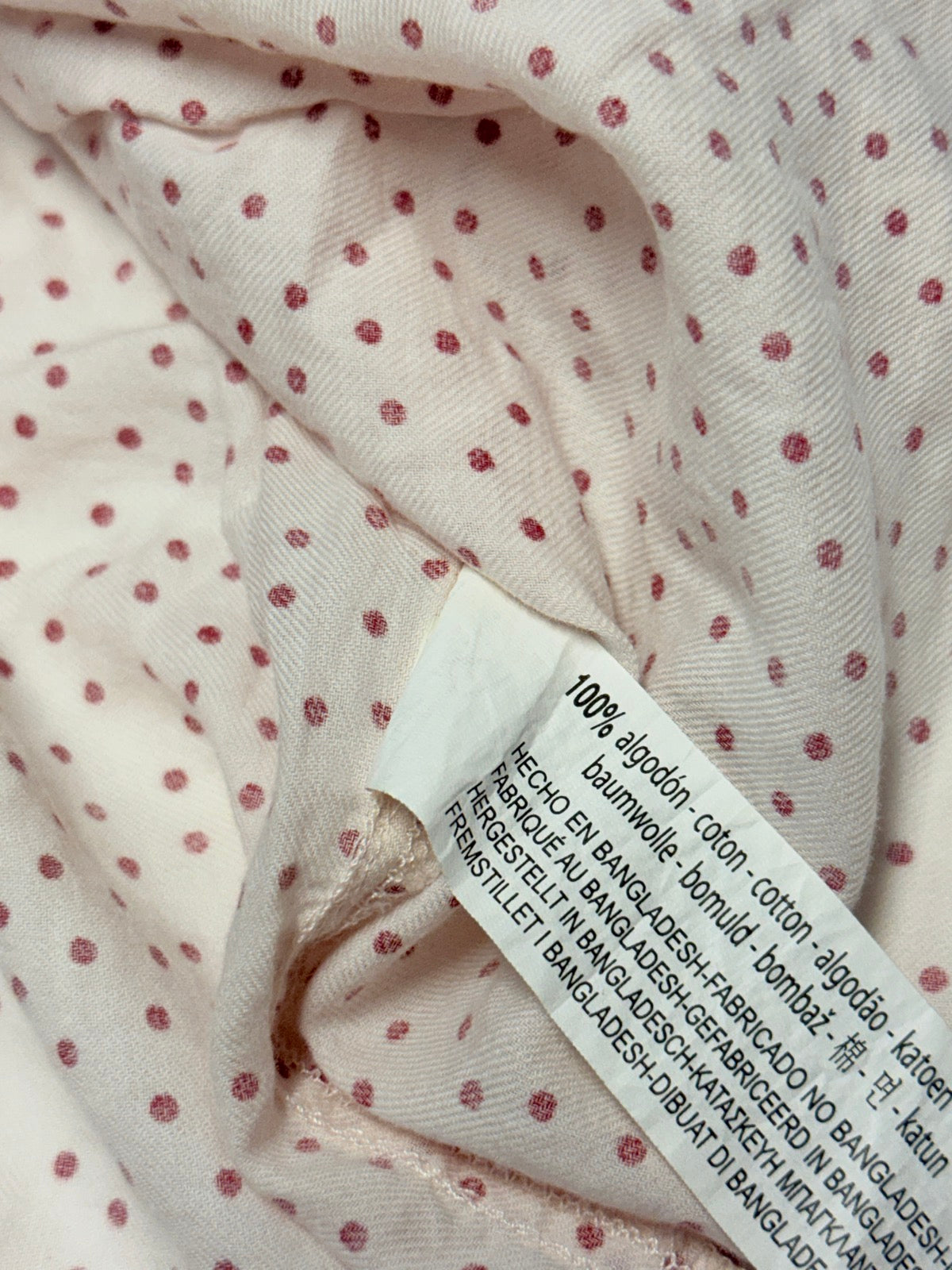 Chemisier H&M à pois rose taille 3-4 ans
