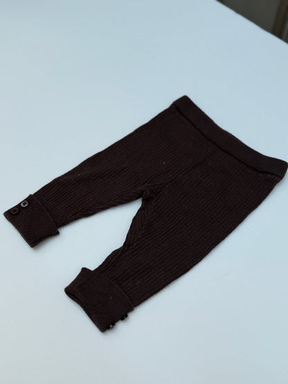Ribbed Knit Baby Pants 1-3 Months