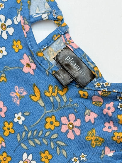 Picapino Floral Romper Size 4