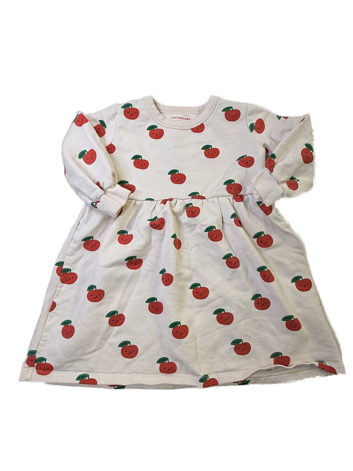 Tiny Cottons Apple Print Dress Size 4Y