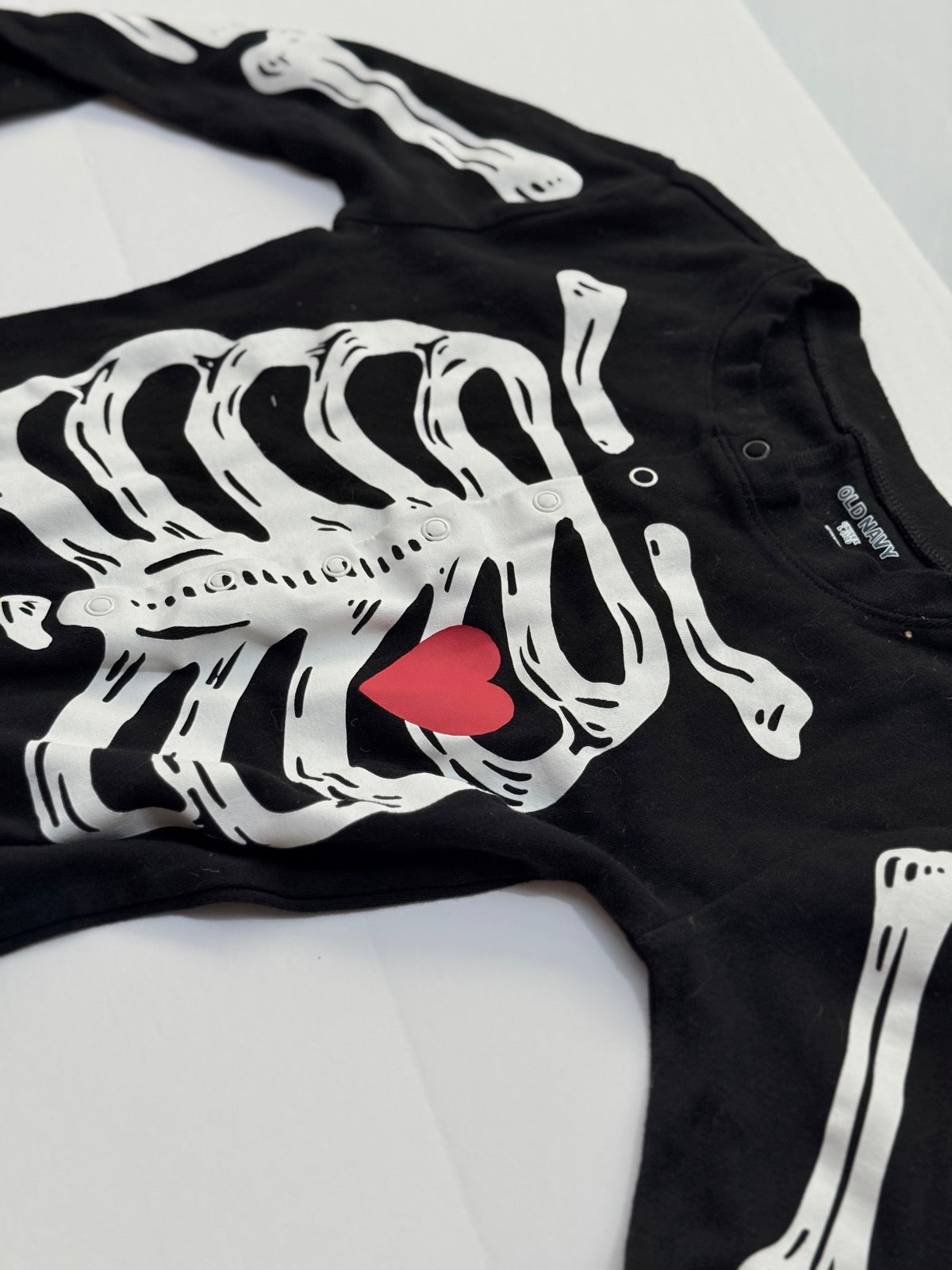 Old Navy Skeleton Glow Halloween Costume Unisex Size 10
