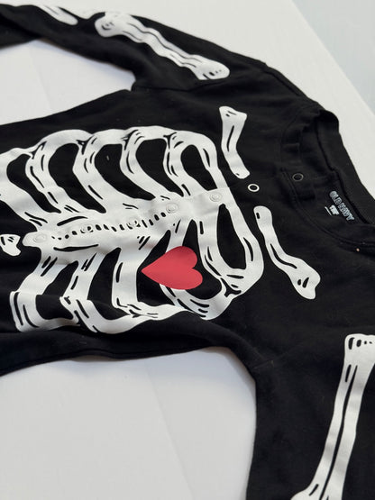 Old Navy Skeleton Glow Halloween Costume Unisex Size 10