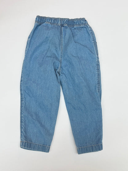 Mini Boden Light Wash Denim Jogger Jeans 2Y