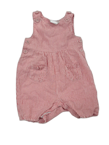 JoJo Maman Bebe Red Stripe Romper 6-12m