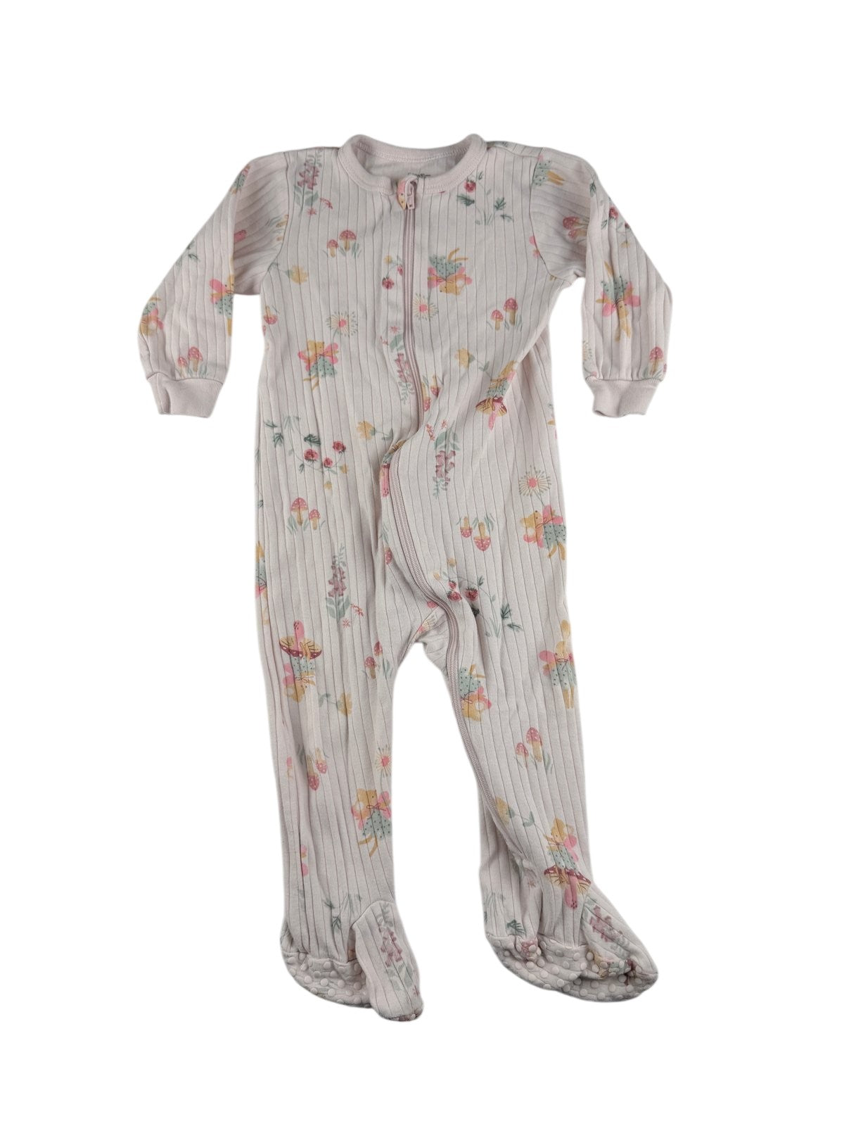 George Baby Floral Ribbed Sleeper 12-18M