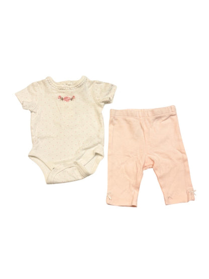 Little Me Floral Bodysuit & Pants Set Newborn