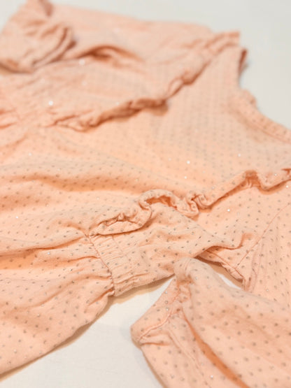 babyGap Pink Glitter Dot Jumpsuit 12-18m
