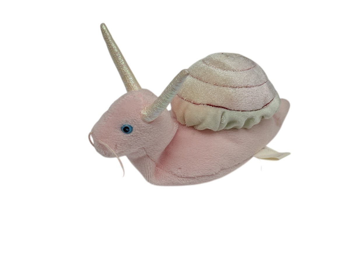 TY Pink Snail Plush Stuffed Animal Toy