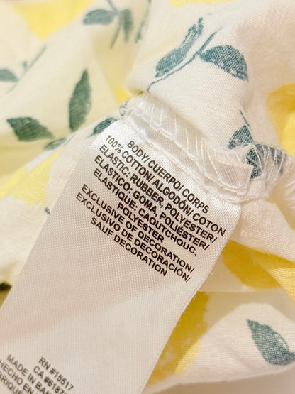 Penelope Mack Lemon Print Smocked Dress 3T