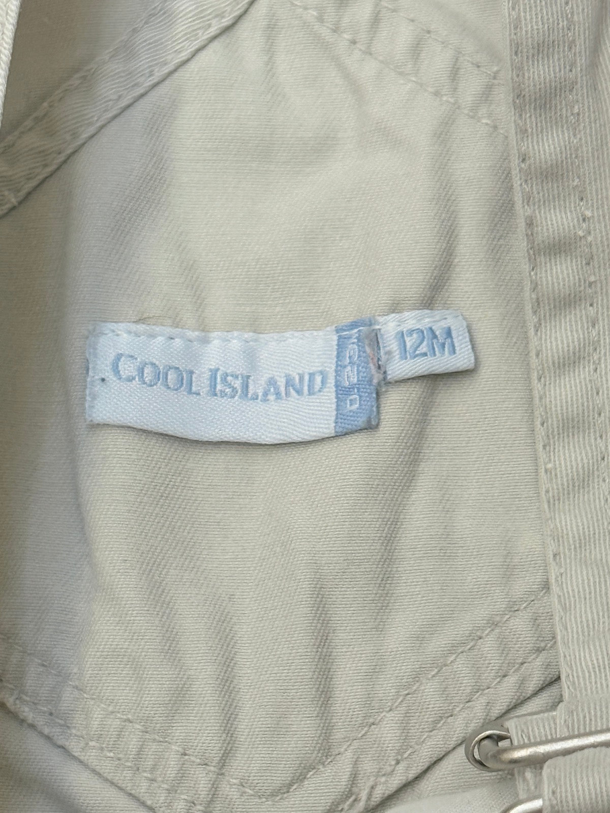 Cool Island Khaki Denim Overalls 12M