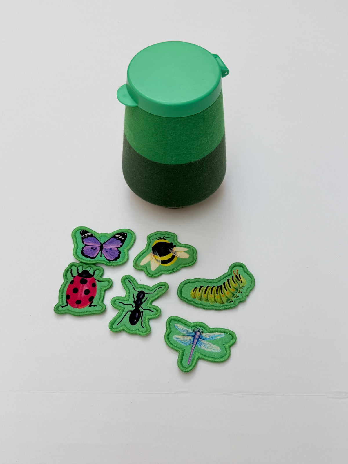 Felt Bug Jar Sensory Toy Insect Patches