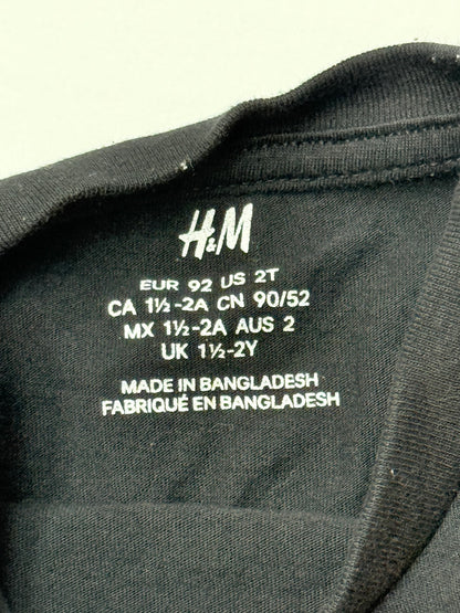 H&M Black Long Sleeve T-Shirt 2T