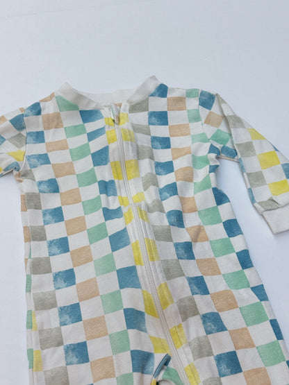 George Baby Checkered Footed Sleeper 3-6M