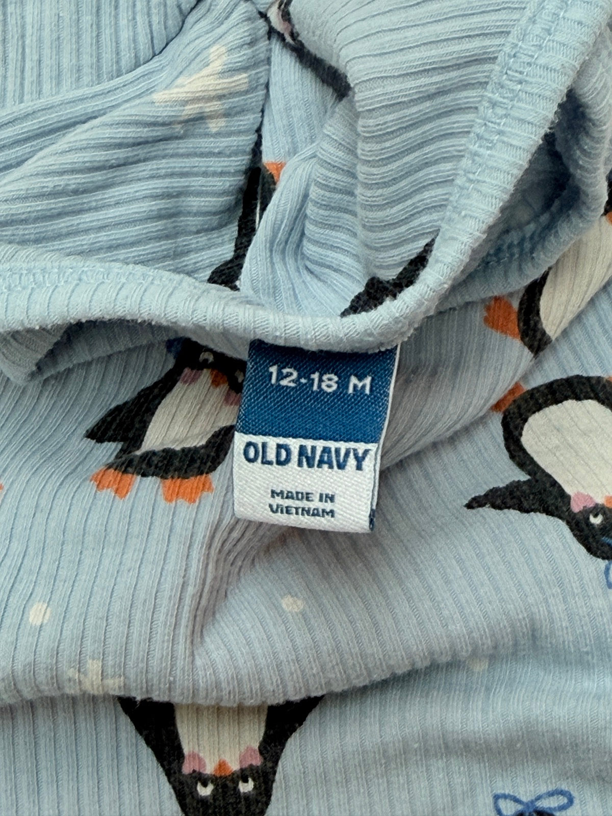 Old Navy Penguin Print Bodysuit 12-18M