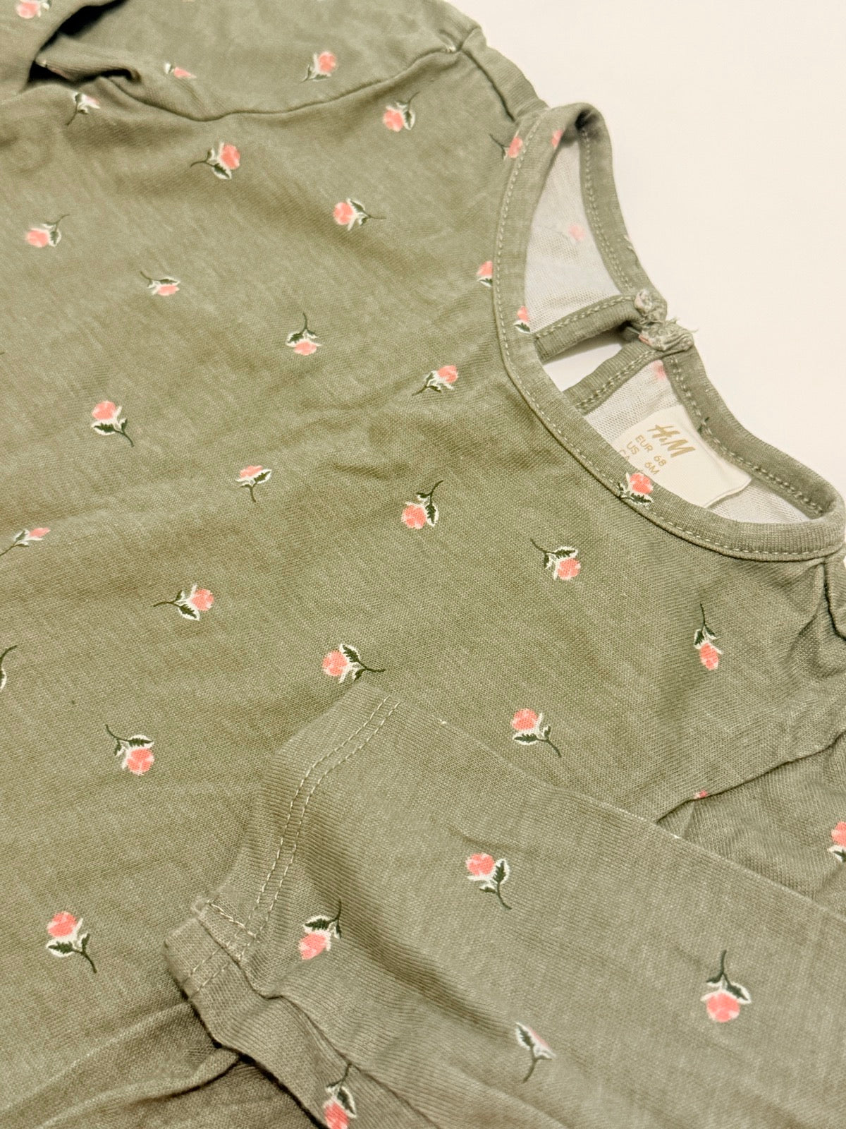 H&M Floral Long Sleeve Top 6-9M