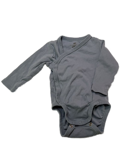 H&M Organic Cotton Wrap Bodysuit 3M