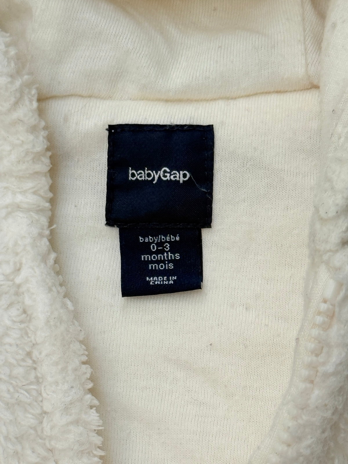 Baby Gap Sherpa Bear Snowsuit 0-3M