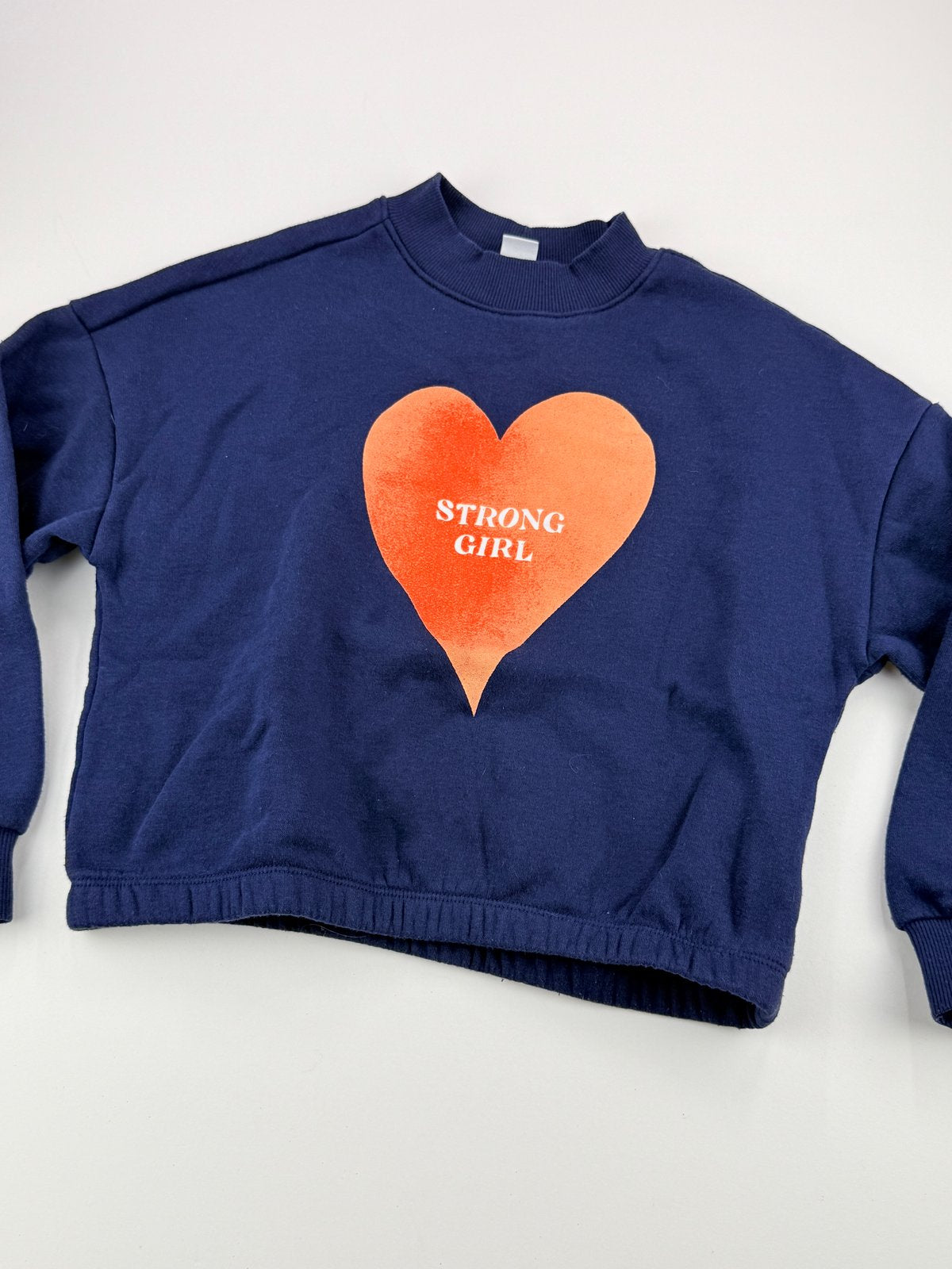 Old Navy Strong Girl Heart Sweatshirt Size 6-7