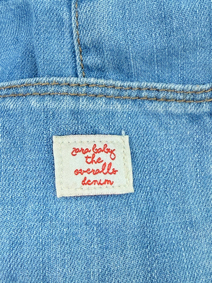 Zara Baby Denim Ruffle Strap Overalls 12-18M
