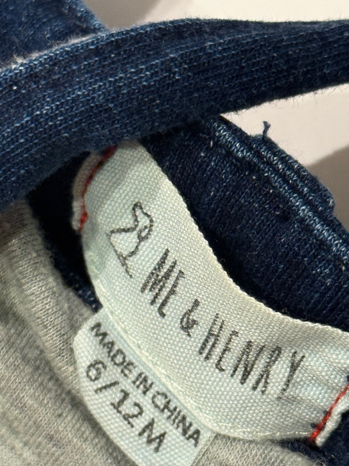 Me & Henry Denim Overalls 6/12M