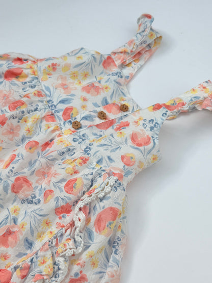 Tommy Bahama Floral Romper Girls 12M