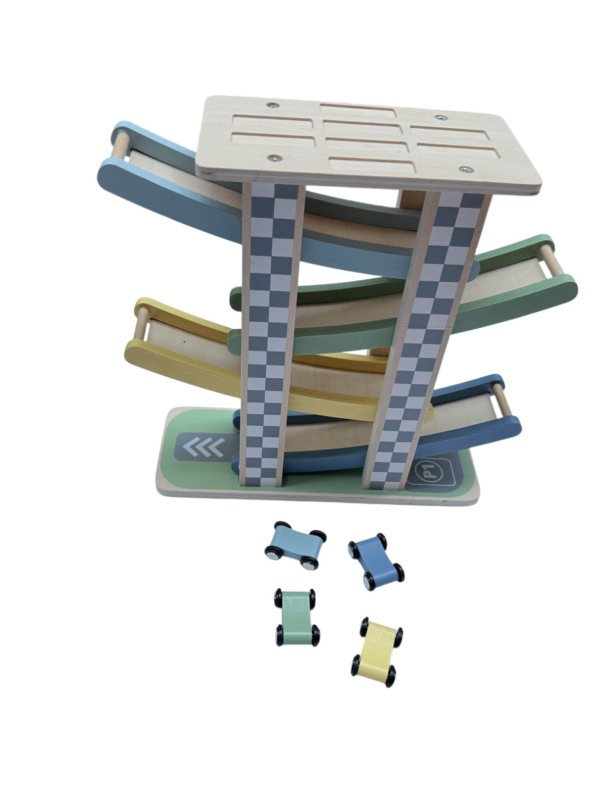 Wooden Car Ramp Racer Toy Set